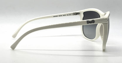 D&G 8059 508/8G Oversized-Vintage Sunglasses White-Purple Pinstripe-Deadstock