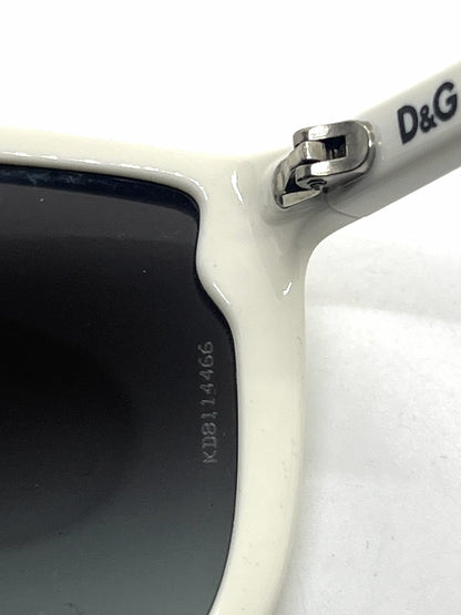 D&G 8059 508/8G Oversized-Vintage Sunglasses White-Purple Pinstripe-Deadstock