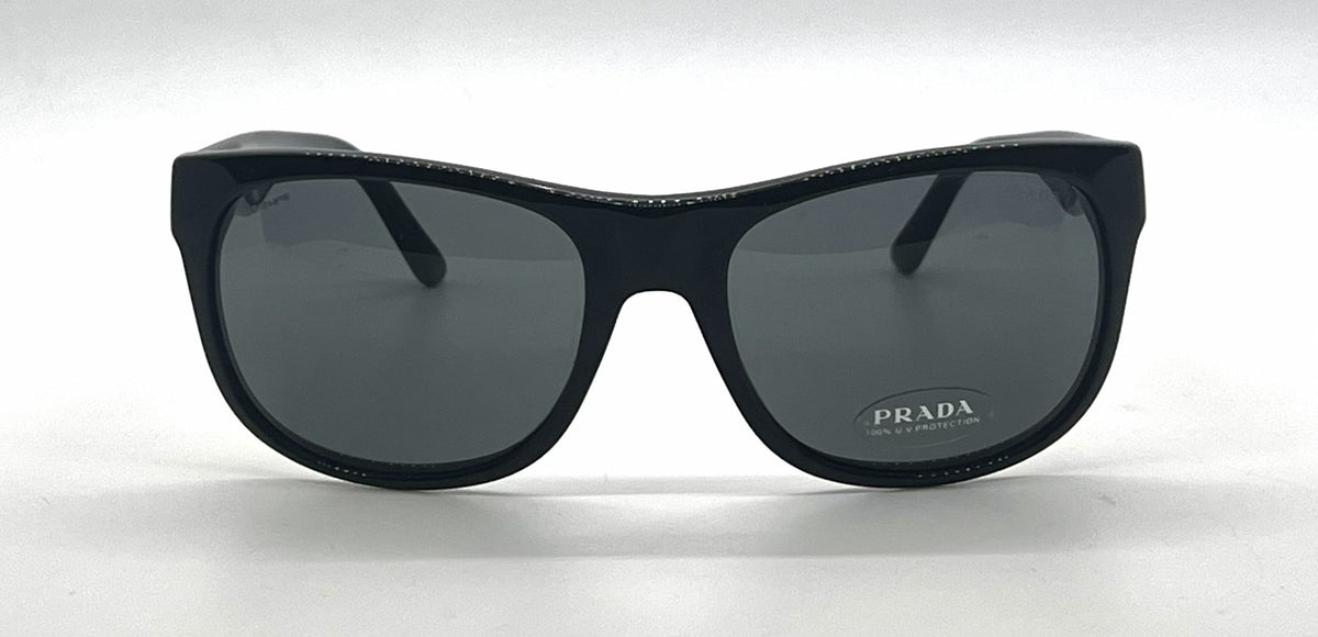 Prada SPR24L 1AB-1A1 Sunglasses Black Square Lenses-Unworn-Italy