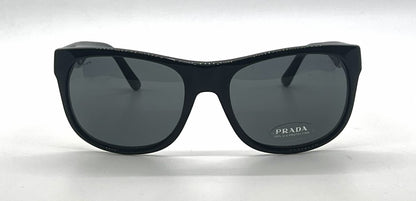Prada SPR24L 1AB-1A1 Sunglasses Black Square Lenses-Unworn-Italy