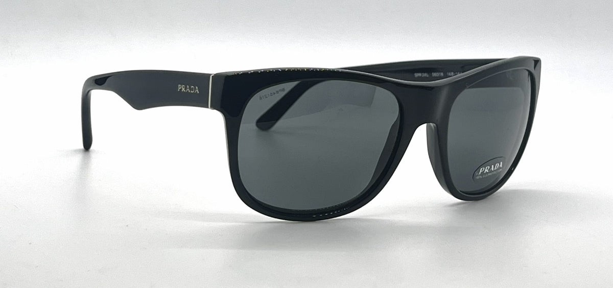 Prada SPR24L 1AB-1A1 Sunglasses Black Square Lenses-Unworn-Italy