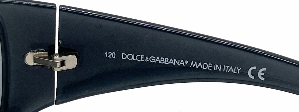 Dolce & Gabbana DG811S 690 Shield-Vintage Sunglasses Dark Grey-Solid Lens-Deadstock