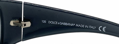 Dolce & Gabbana DG811S 690 Shield-Vintage Sunglasses Dark Grey-Solid Lens-Deadstock