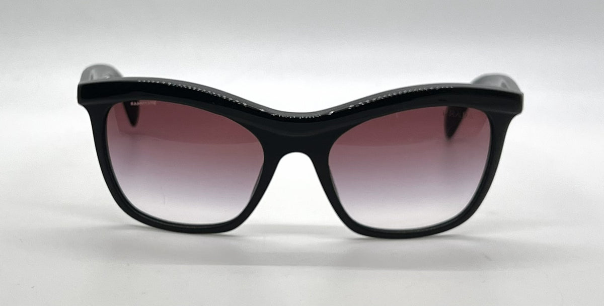 Prada SPR19P 1AB-4V1 Black Cat-eye Sunglasses Violet Gradient Lenses-Unworn