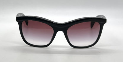 Prada SPR19P 1AB-4V1 Black Cat-eye Sunglasses Violet Gradient Lenses-Unworn