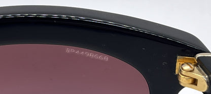 Prada SPR19P 1AB-4V1 Black Cat-eye Sunglasses Violet Gradient Lenses-Unworn