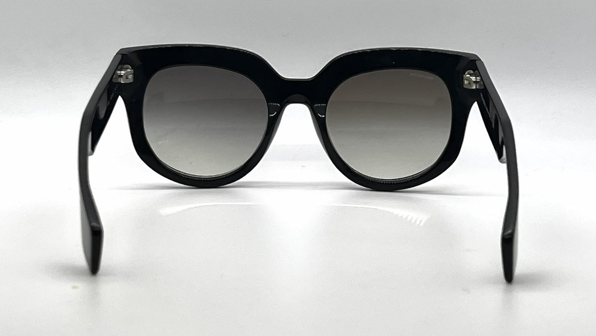 Prada SPR07Q 1AB-0A7 Oversized Cat Eye Sunglasses Grey Gradient Lenses-Unworn