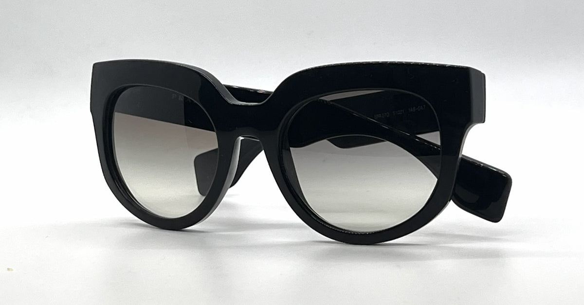 Prada SPR07Q 1AB-0A7 Oversized Cat Eye Sunglasses Grey Gradient Lenses-Unworn