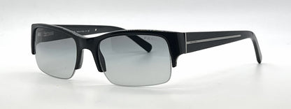 Prada SPR30L 7BN-3M1 Black Semi-Rimless Sunglasses Dark Grey Gradient Lenses-Unworn