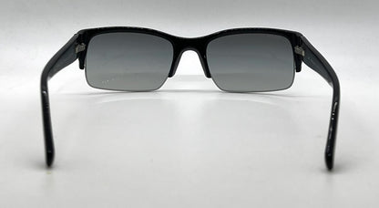 Prada SPR30L 7BN-3M1 Black Semi-Rimless Sunglasses Dark Grey Gradient Lenses-Unworn