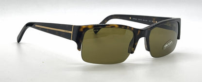 Prada SPR30L 2AU-2P1 Tortoise Semi-Rimless Sunglasses Havana Lenses-Unworn