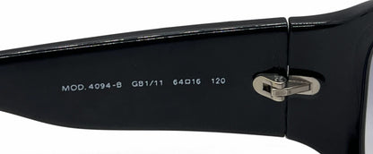 Versace MOD.4094-B GB1/11 Black Swarovski Wraparound Vintage Sunglasses-Unworn