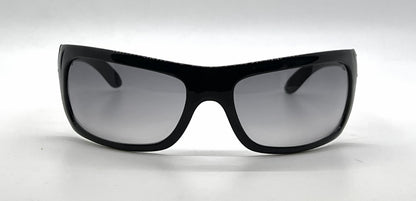 Dolce & Gabbana DG6021 501/8G Wraparound-Vintage Sunglasses Black-Grey Gradient-Deadstock