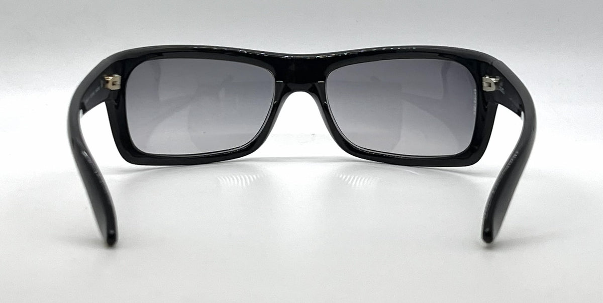 Dolce & Gabbana DG6021 501/8G Wraparound-Vintage Sunglasses Black-Grey Gradient-Deadstock