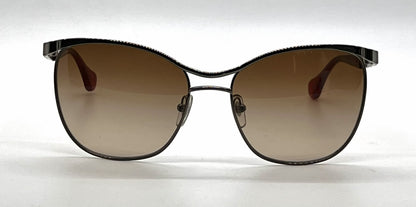 D&G 6088 1117/13 Cat-Eye Aviator-Vintage Sunglasses Gunmetal-Red-Deadstock