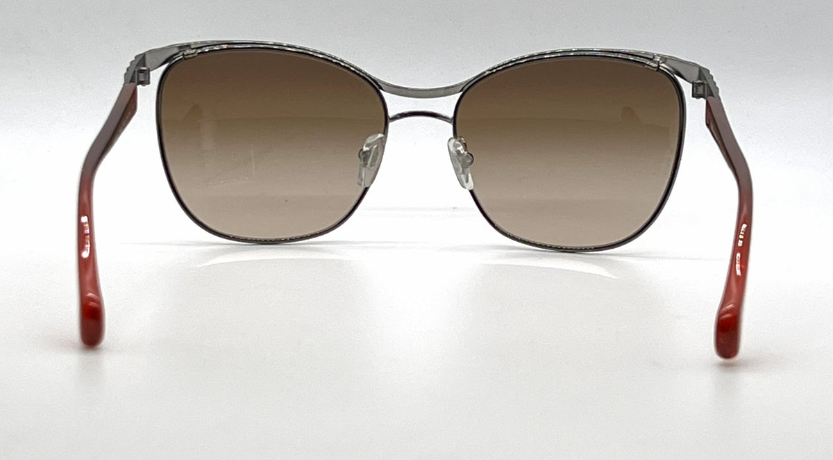 D&G 6088 1117/13 Cat-Eye Aviator-Vintage Sunglasses Gunmetal-Red-Deadstock