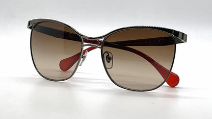 D&G 6088 1117/13 Cat-Eye Aviator-Vintage Sunglasses Gunmetal-Red-Deadstock