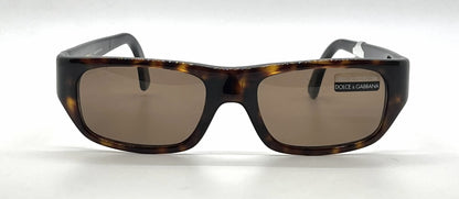 Dolce and Gabbana DG716S 469 Narrow Rectangle-Vintage Sunglasses Tortoiseshell-Brown-Unworn