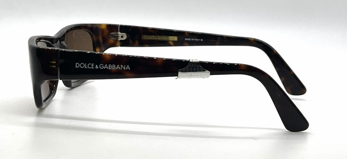 Dolce and Gabbana DG716S 469 Narrow Rectangle-Vintage Sunglasses Tortoiseshell-Brown-Unworn