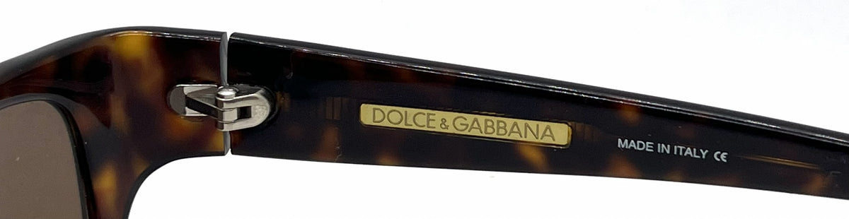 Dolce and Gabbana DG716S 469 Narrow Rectangle-Vintage Sunglasses Tortoiseshell-Brown-Unworn