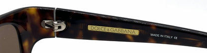 Dolce and Gabbana DG716S 469 Narrow Rectangle-Vintage Sunglasses Tortoiseshell-Brown-Unworn
