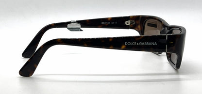 Dolce and Gabbana DG716S 469 Narrow Rectangle-Vintage Sunglasses Tortoiseshell-Brown-Unworn