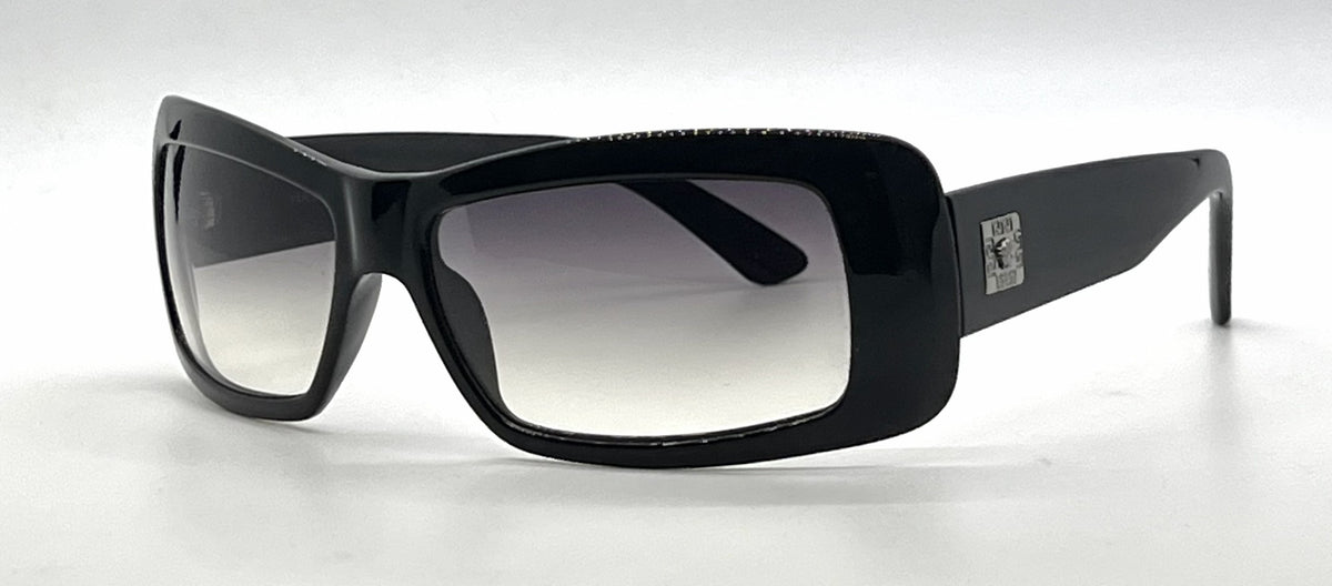 Versace MOD.4081 GB1/8G Black Wraparound Vintage Sunglasses