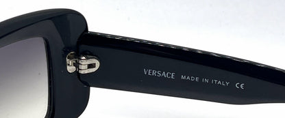 Versace MOD.4081 GB1/8G Black Wraparound Vintage Sunglasses