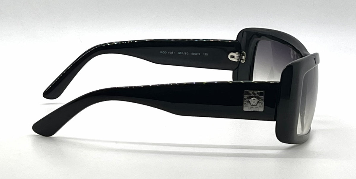 Versace MOD.4081 GB1/8G Black Wraparound Vintage Sunglasses