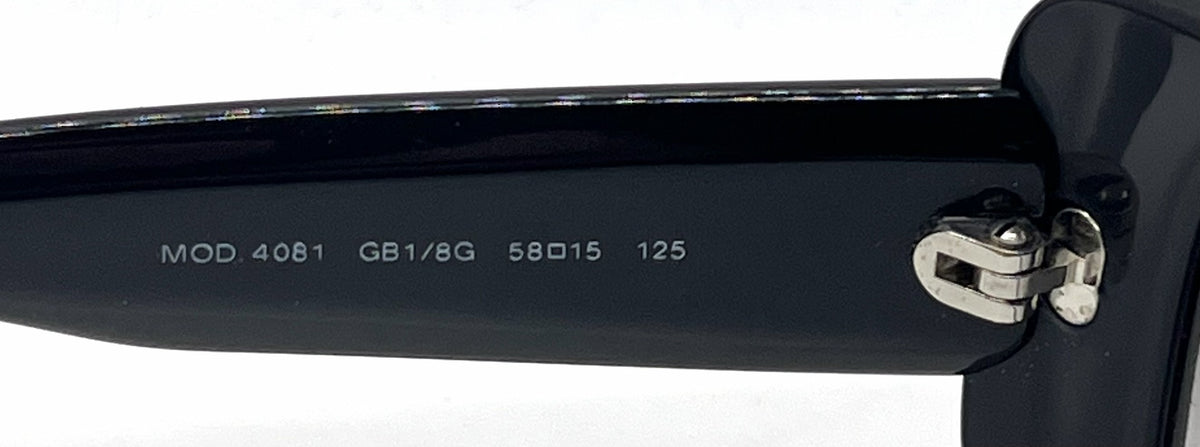 Versace MOD.4081 GB1/8G Black Wraparound Vintage Sunglasses