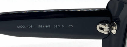 Versace MOD.4081 GB1/8G Black Wraparound Vintage Sunglasses