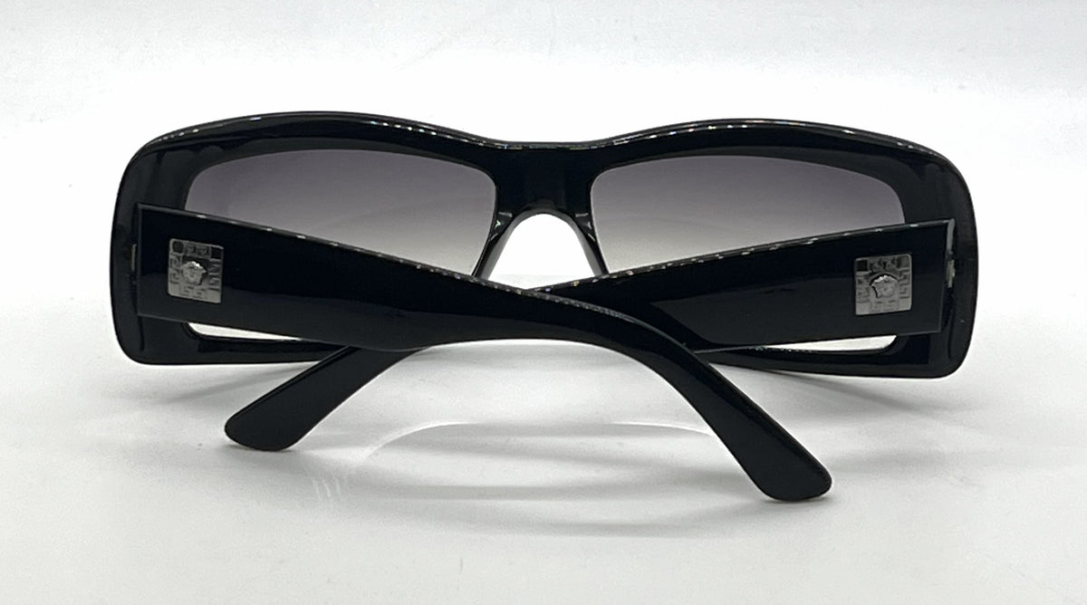 Versace MOD.4081 GB1/8G Black Wraparound Vintage Sunglasses