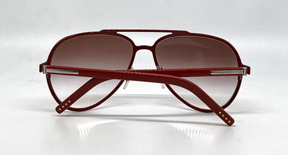 Dolce and Gabbana DG2081 015/8D Double-Bridge Aviator-Vintage Sunglasses Red-Burgundy-Unworn