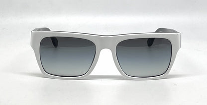 D&G 3044 783/8G Square White/Black-Vintage Sunglasses Grey Gradient Lenses-Unworn