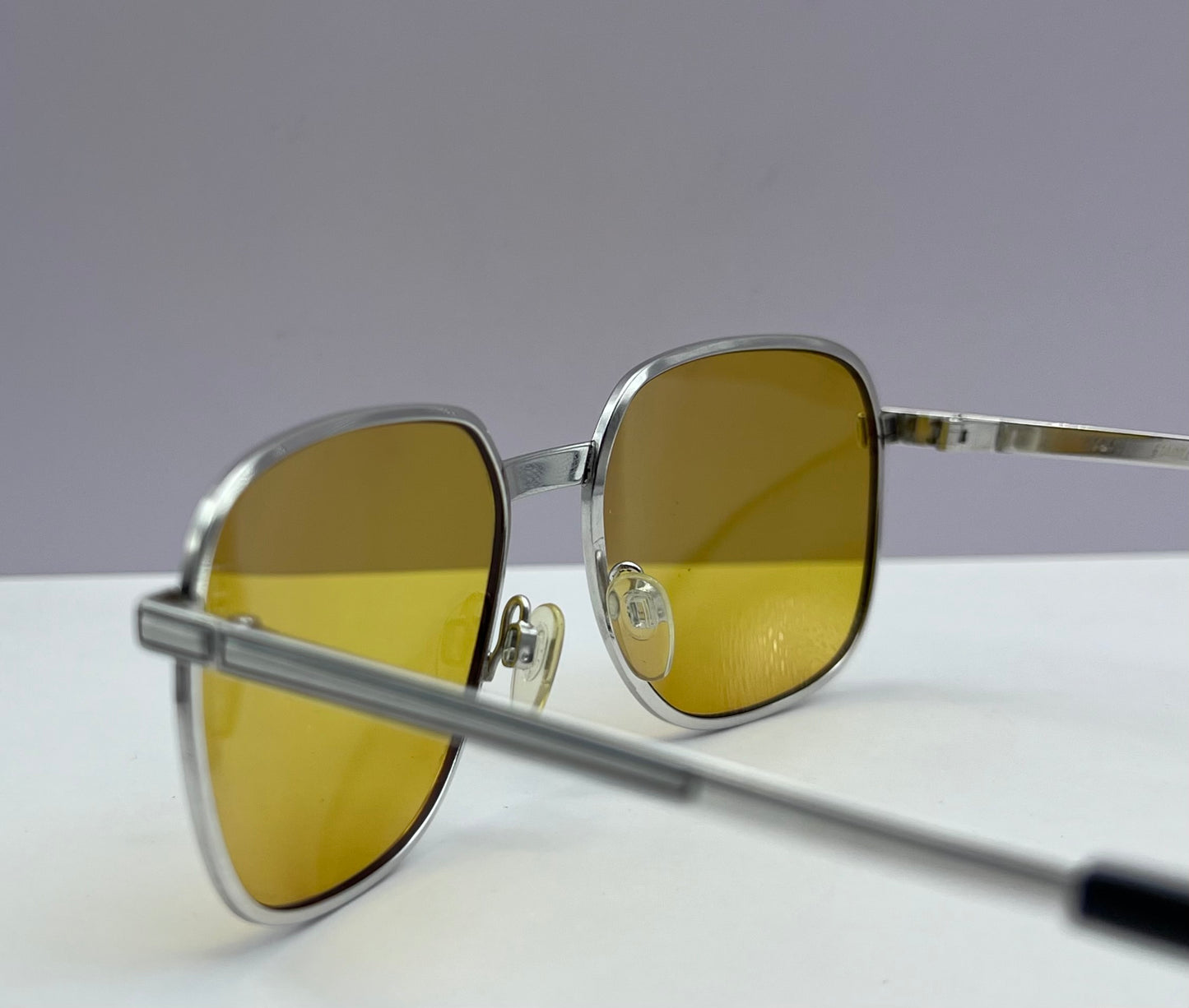 Vintage Metzler Stainless Steel Frame with Brand New “Berko’s Designs” Custom Persimmon Lenses