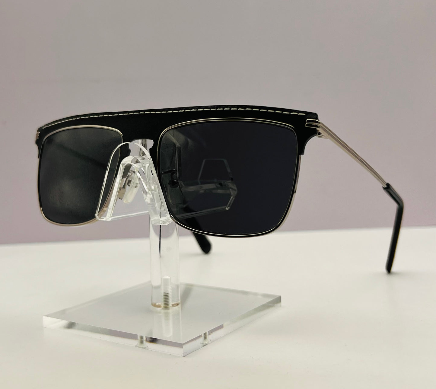 LOEWE LW40006U 20A Black & Silver Sunglasses-100% Authentic 56-18