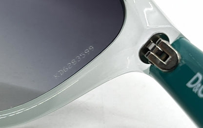 D&G 8072 1658/8G Mint-Teal Wayfarer-Vintage Sunglasses Grey Gradient Lenses-Unworn