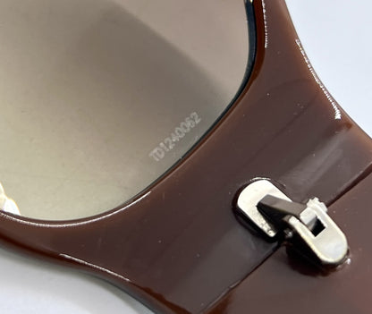 D&G 3008 595/13 Teal Wraparound-Vintage Sunglasses Brown Gradient Lenses-Unworn