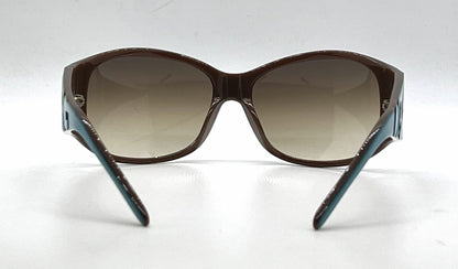 D&G 3008 595/13 Teal Wraparound-Vintage Sunglasses Brown Gradient Lenses-Unworn