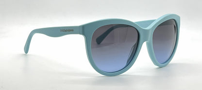 DG4149 2586/8F Turquoise Cat-Eye-Vintage Sunglasses Blue Gradient Lenses-Unworn
