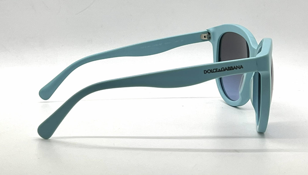 DG4149 2586/8F Turquoise Cat-Eye-Vintage Sunglasses Blue Gradient Lenses-Unworn