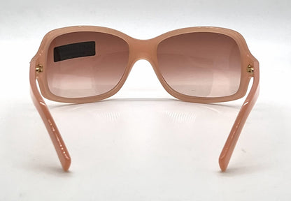 Dolce and Gabbana DG648S 852 Peach Wraparound-Vintage Sunglasses Brown-Rose Gradient Lenses-Unworn