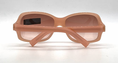 Dolce and Gabbana DG648S 852 Peach Wraparound-Vintage Sunglasses Brown-Rose Gradient Lenses-Unworn