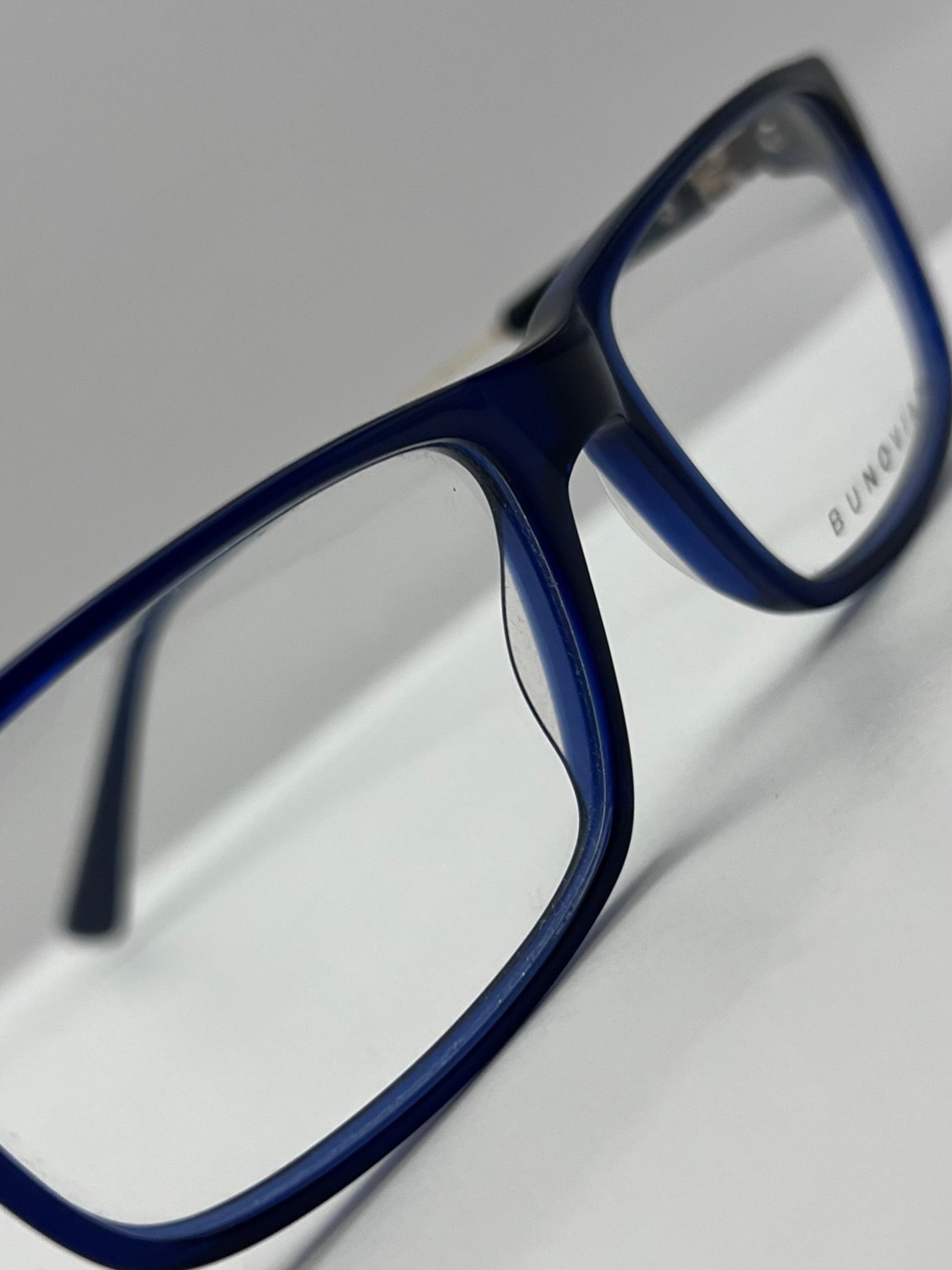 BUNOVIATA - B04133 Square Optical FrameHandmade Acetate-Spring Hinge-New/Old Stock