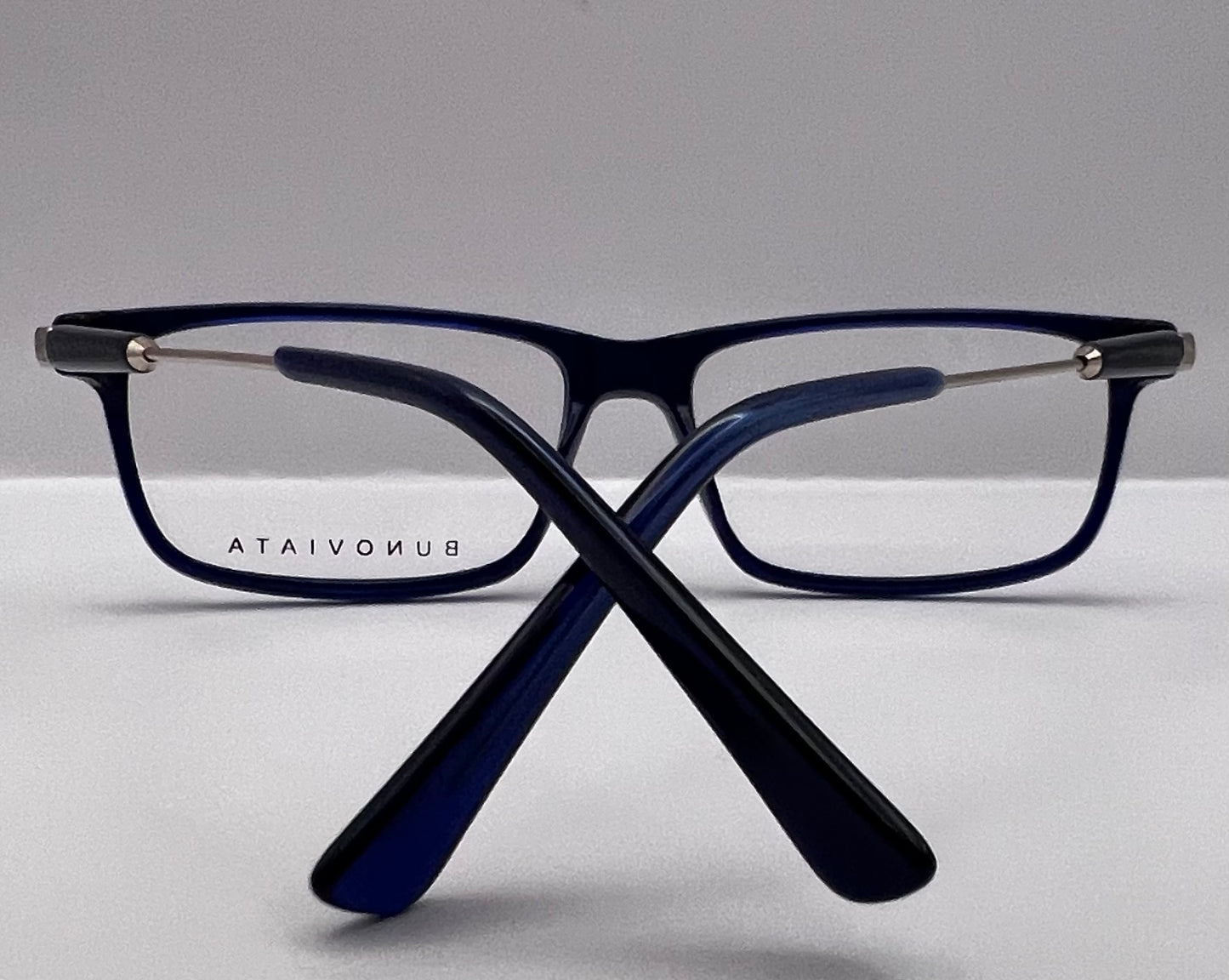 BUNOVIATA - B04133 Square Optical FrameHandmade Acetate-Spring Hinge-New/Old Stock