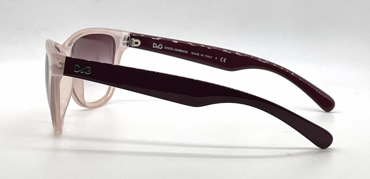D&G8072 1632/8H Wayfarer-Vintage Sunglasses Blush-Burgundy Pink-Unworn