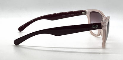 D&G8072 1632/8H Wayfarer-Vintage Sunglasses Blush-Burgundy Pink-Unworn