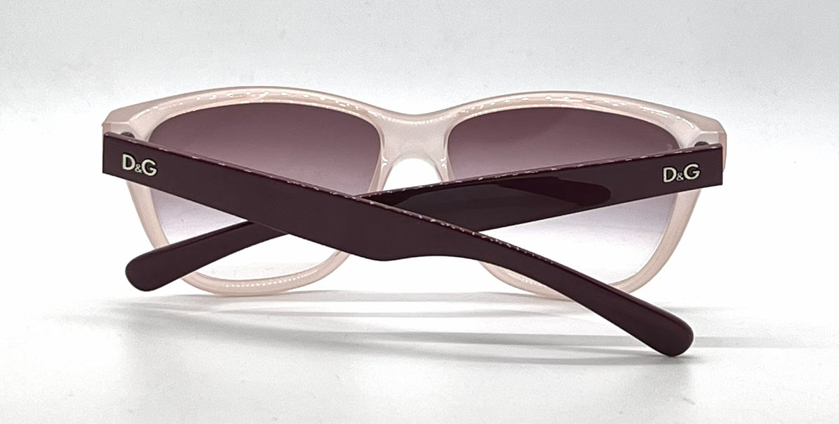 D&G8072 1632/8H Wayfarer-Vintage Sunglasses Blush-Burgundy Pink-Unworn