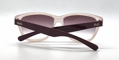 D&G8072 1632/8H Wayfarer-Vintage Sunglasses Blush-Burgundy Pink-Unworn