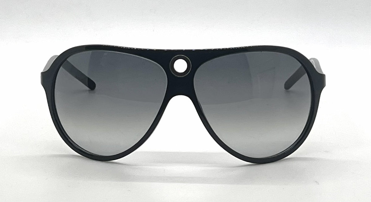 D&G 3018 501/8G Aviator Shield-Vintage Sunglasses Black-Grey Gradient-Unworn